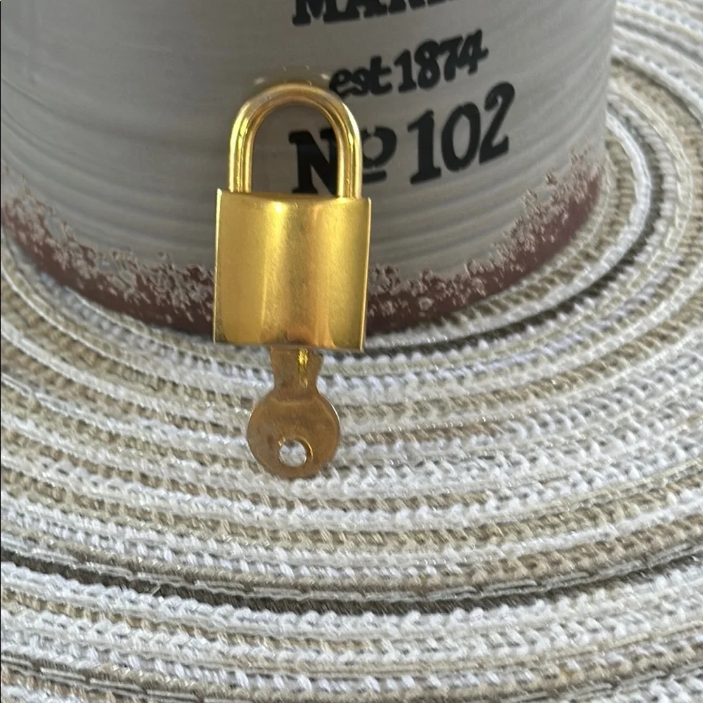 Celine Gold Padlock with Key - Picture 2 of 4